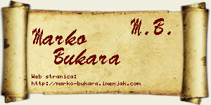 Marko Bukara vizit kartica